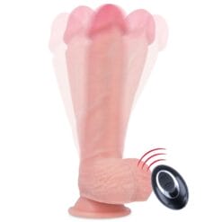 ROCKARMY - APACHE VIBRADOR REALÍSTICO CONTROL REMOTO LIQUID SILICONE 20.5 CM -O- 4.62 CM