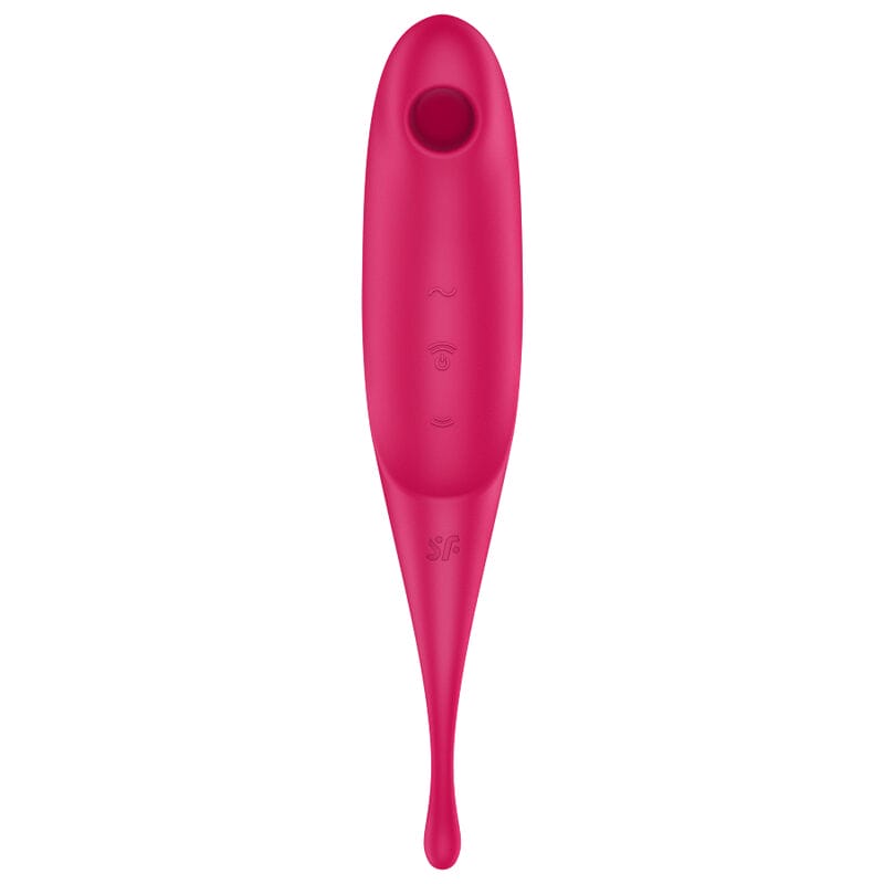 SATISFYER TWIRLING PRO ESTIMULADOR Y VIBRADOR - ROJO - Imagen 2