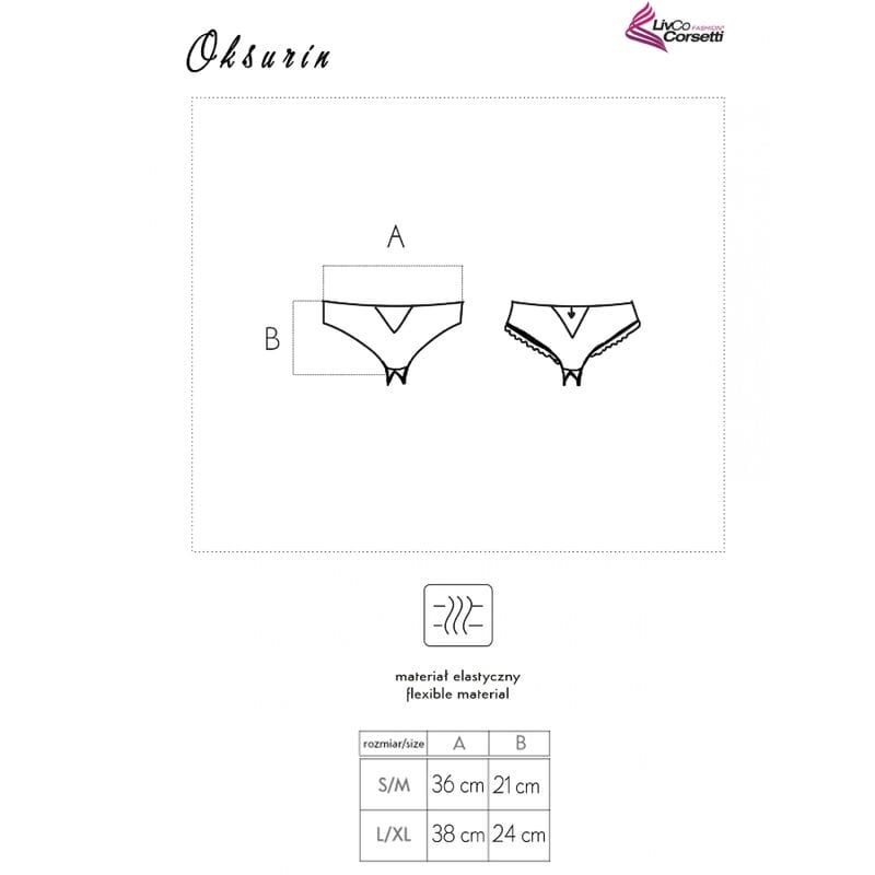 LIVCO CORSETTI FASHION - OKSURIN PANTY CON APERTURA NEGRO - Imagen 5