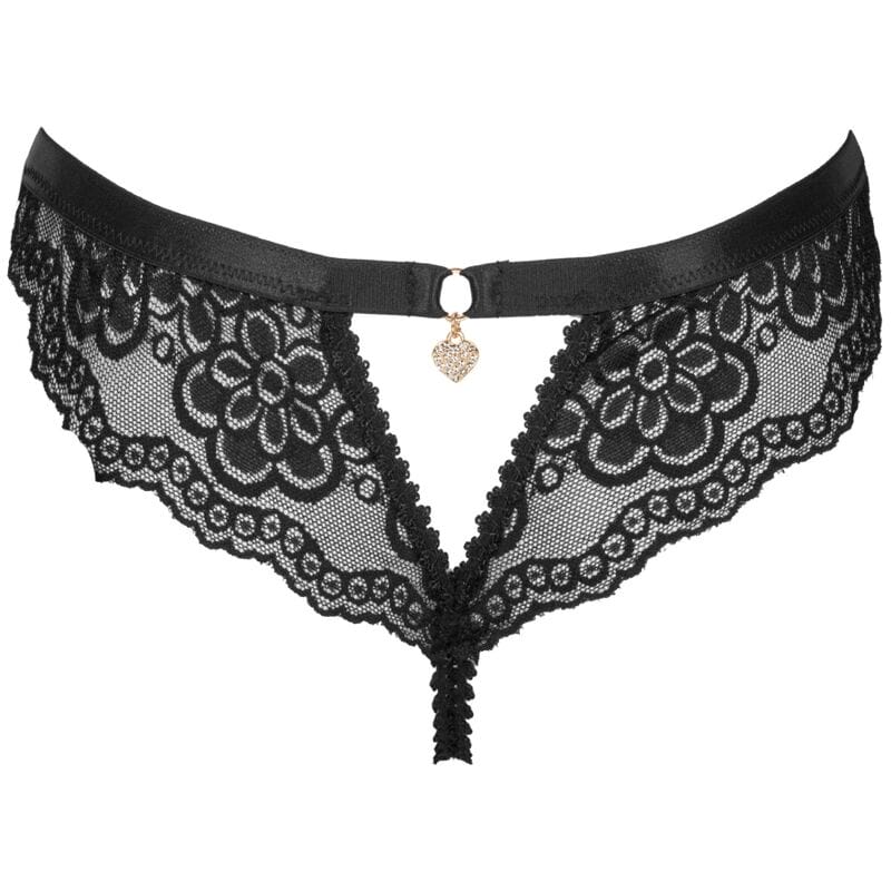 LIVCO CORSETTI FASHION - OKSURIN PANTY CON APERTURA NEGRO - Imagen 4