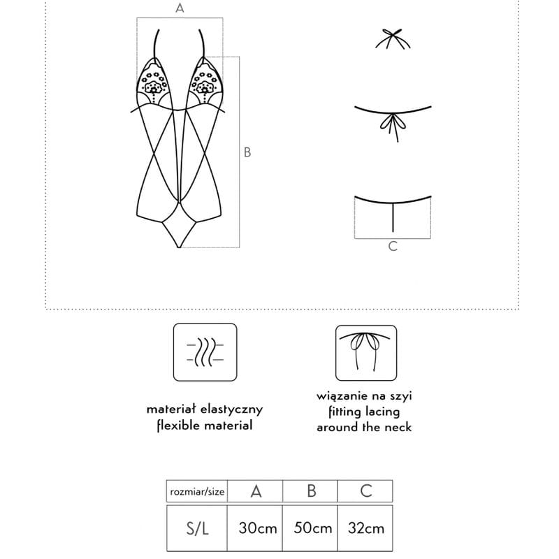 LIVCO CORSETTI FASHION - LUISINA LC 20217 BODY NEGRO TALLA ÚNICA - Imagen 5