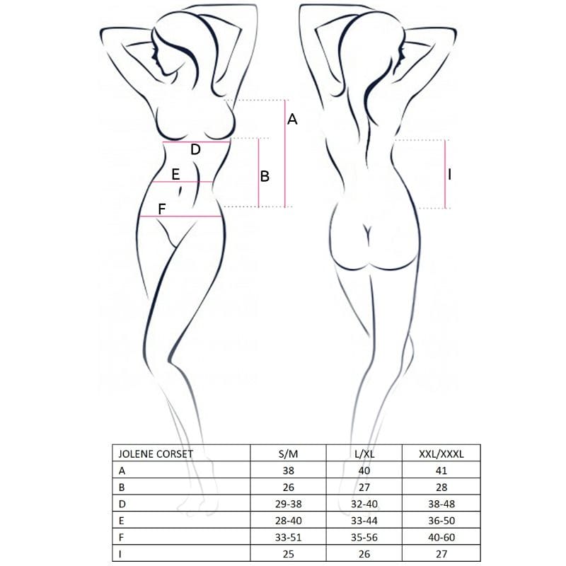 PASSION - WOMAN JOLENE CORSET NEGRO TALLA L/XL - Imagen 3